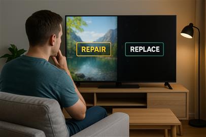  تعویض بک لایت تلویزیون بهتر است یا تعمیر آن